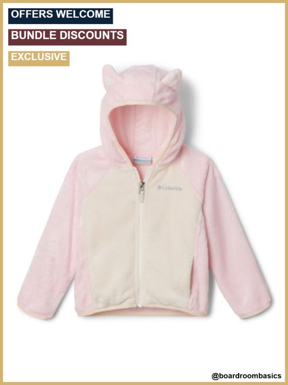 Columbia Foxy Baby Sherpa Full Zip Jacket Toddler Girls Cozy Winter